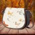 Seamless pattern with a digital illustration of butterflies saddle bag