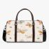 Seamless pattern with a digital illustration of butterflies 3d travel bag