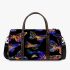Seamless pattern with colorful neon butterflies 3d travel bag