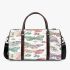 Seamless pattern with colorful pastel butterflies 3d travel bag