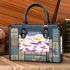 Seamless pattern with colorful pastel butterflies small handbag