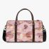 Seamless pattern with rose gold foil butterflies 3d travel bag