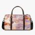 Seamless pattern with rose gold foil butterflies 3d travel bag