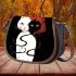 Serene white cat with red ribbon Saddle Bags for Women: Perfect Gift for Girlfriend, Wife, Daughter