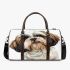 Shih tzu dog clipart cartoon drawing 3d travel bag