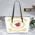 Silent Gratitude Isn t Very Much To Anyone Leather Tote Bag