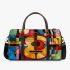 Simple and colorful painting of the musical instrument guitar 3d travel bag