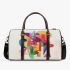 Simple drawing of an abstract composition in the style 3d travel bag