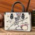 skeleton king dancing with guitar and drum Small handbag