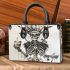 Skeleton king smile and drink coffee dream catcher small handbag