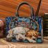 Sleepy dogs with jerwely and dream catcher small handbag