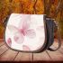 Soft pastel vector illustration of butterflies saddle bag