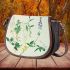 Soothing Simplicity Subtle Floral Patterns Saddle Bag