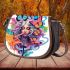 Spiritual woman in flower field Saddle Bags for Women: Perfect Gift for Girlfriend, Wife, Daughter