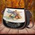 spring Dragonflies Dancing to the Tune of Violin Saddle Bag