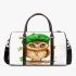 St patricks day cute baby owl with beret 3d travel bag