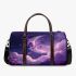 The moon and purple butterflies in the sky 3d travel bag