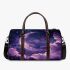 The moon and purple butterflies in the sky 3d travel bag