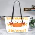 The Thankful Receiver Bears A Plentiful Harvest Leather Tote Bag