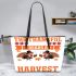 The Thankful Receiver Bears A Plentiful Harvest Leather Tote Bag