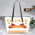 The Thankful Receiver Bears A Plentiful Harvest Leather Tote Bag