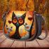 Three cats enjoying wine Saddle Bags for Women: Perfect Gift for Girlfriend, Wife, Daughter