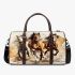 Three horses are galloping in the wind 3d travel bag