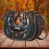 tiger smile with dream catcher Saddle Bag