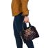 Tiger smile with dream catcher shoulder handbag