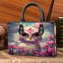 Tranquil Owl Amidst Cherry Blossoms Small Handbag