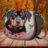 Tranquil rottweiler retreat Saddle Bags for Women: Perfect Gift for Girlfriend, Wife, Daughter