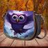 Tranquil soaring owl saddle bag