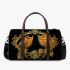 Two colorful owls with yellow feathers 3d travel bag