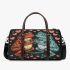 Two cute cartoon frogs in love 3d travel bag