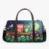 Two cute cartoon owls in love 3d travel bag