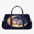 Two owls in love sitting on the crescent moon 3d travel bag