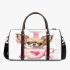 Valentine teacup chihuahua in pink and brown 3d travel bag