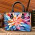 Vibrant Abstract Floral Pattern Small Handbag