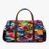 Vibrant and colorful painting of fish 3d travel bag