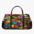 Vibrant and colorful painting of fish 3d travel bag