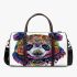 Vibrant and colorful panda design with intricate patterns 3d travel bag