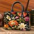 Vibrant Floral Arrangement on Table Small Handbag