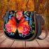 Vibrant floral butterfly artwork Saddle Bags for Women: Perfect Gift for Girlfriend, Wife, Daughter