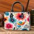 Vibrant Floral Circle Small Handbag