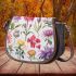 Vibrant Mixed Bouquet Saddle Bag