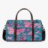 Vibrant pattern of pink and turquoise butterflies 3d travel bag