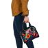 Vibrant Stained Glass Bouquet 1 Shoulder Handbag