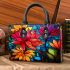 Vibrant Stained Glass Bouquet Small Handbag