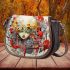 Vibrant surreal portrait in red Saddle Bags for Women: Perfect Gift for Girlfriend, Wife, Daughter