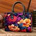 Vibrant Symmetrical Floral Art Small Handbag